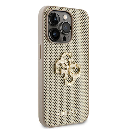 Deksel for Apple iPhone 15 Pro Max, Guess, Perforated 4G, Gull