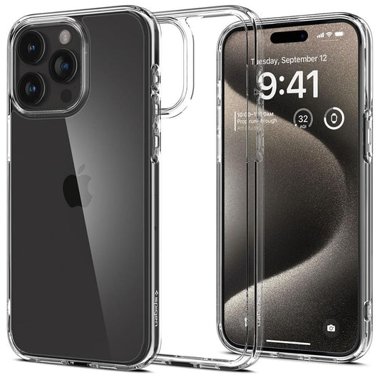 Deksel for Apple iPhone 15 Pro Max, Spigen, Ultra Hybrid, Gjennomsiktig