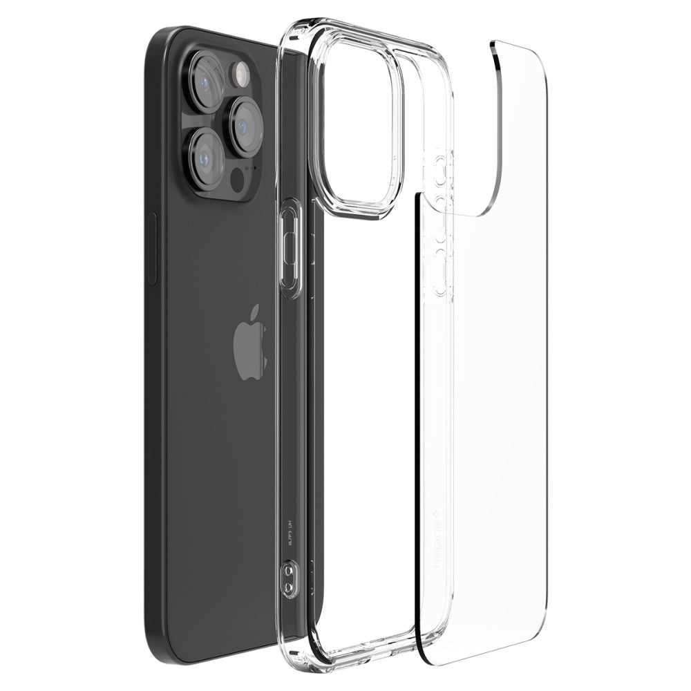 Deksel for Apple iPhone 15 Pro Max, Spigen, Ultra Hybrid, Gjennomsiktig