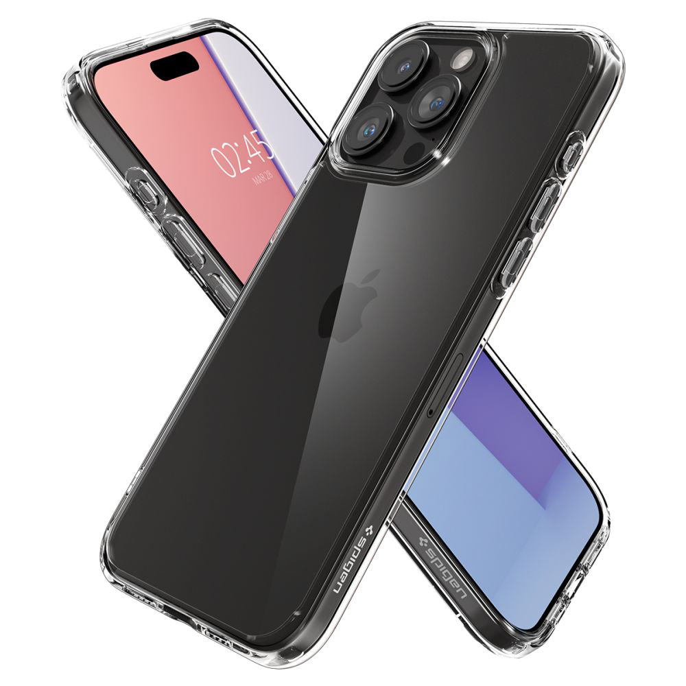 Deksel for Apple iPhone 15 Pro Max, Spigen, Ultra Hybrid, Gjennomsiktig