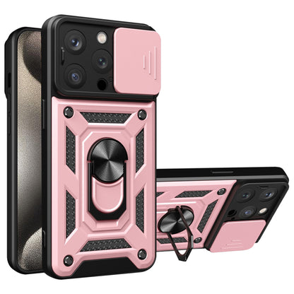 Deksel til Apple iPhone 15 Pro Max, Techsuit, CamShield, Rosa