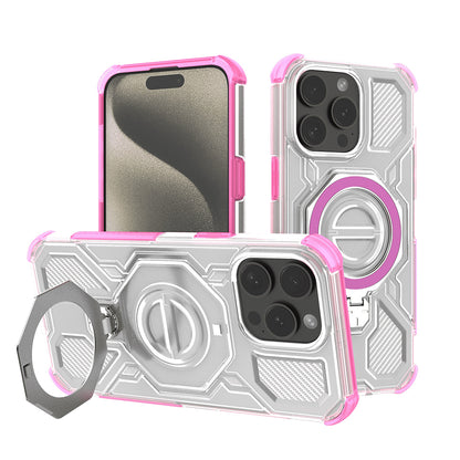 Deksel for Apple iPhone 15 Pro Max, Techsuit, Carbon Shield Pro, Rosa