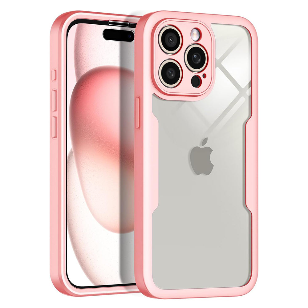 Deksel for Apple iPhone 15 Pro Max, Techsuit, ColorVerse 360, Rosa