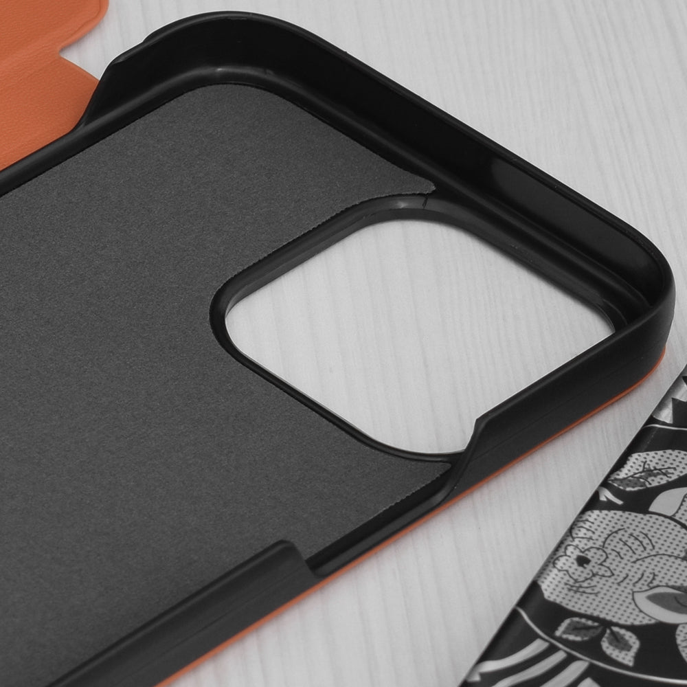 Deksel for Apple iPhone 15 Pro Max, Techsuit, eFold, Oransje