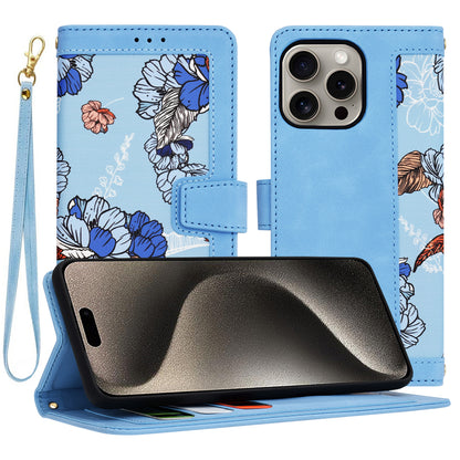 Deksel til Apple iPhone 15 Pro Max, Techsuit, FlipCraft, Blå