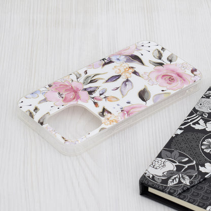 Deksel for Apple iPhone 15 Pro Max, Techsuit, Marble, Hvit