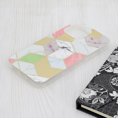 Deksel for Apple iPhone 15 Pro Max, Techsuit, Marble, Lilla