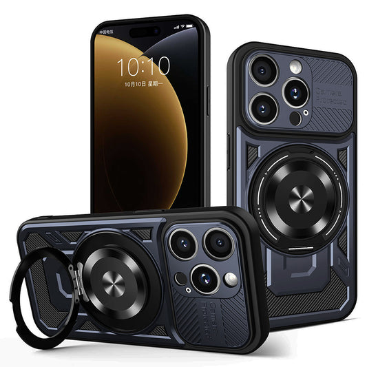 Deksel for Apple iPhone 15 Pro Max, Techsuit, RuggedCam, Blå
