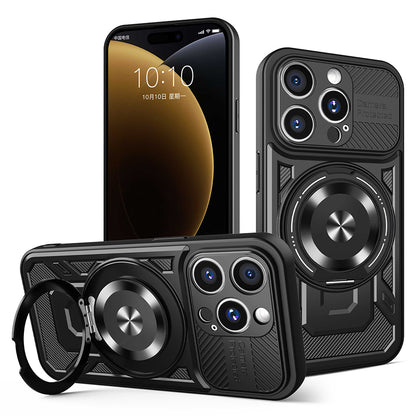 Deksel for Apple iPhone 15 Pro Max, Techsuit, RuggedCam, Svart