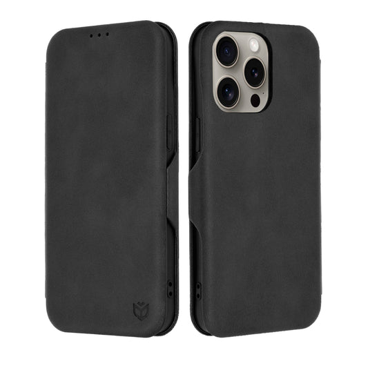 Deksel for Apple iPhone 15 Pro Max, Techsuit, Safe Wallet Plus, Svart