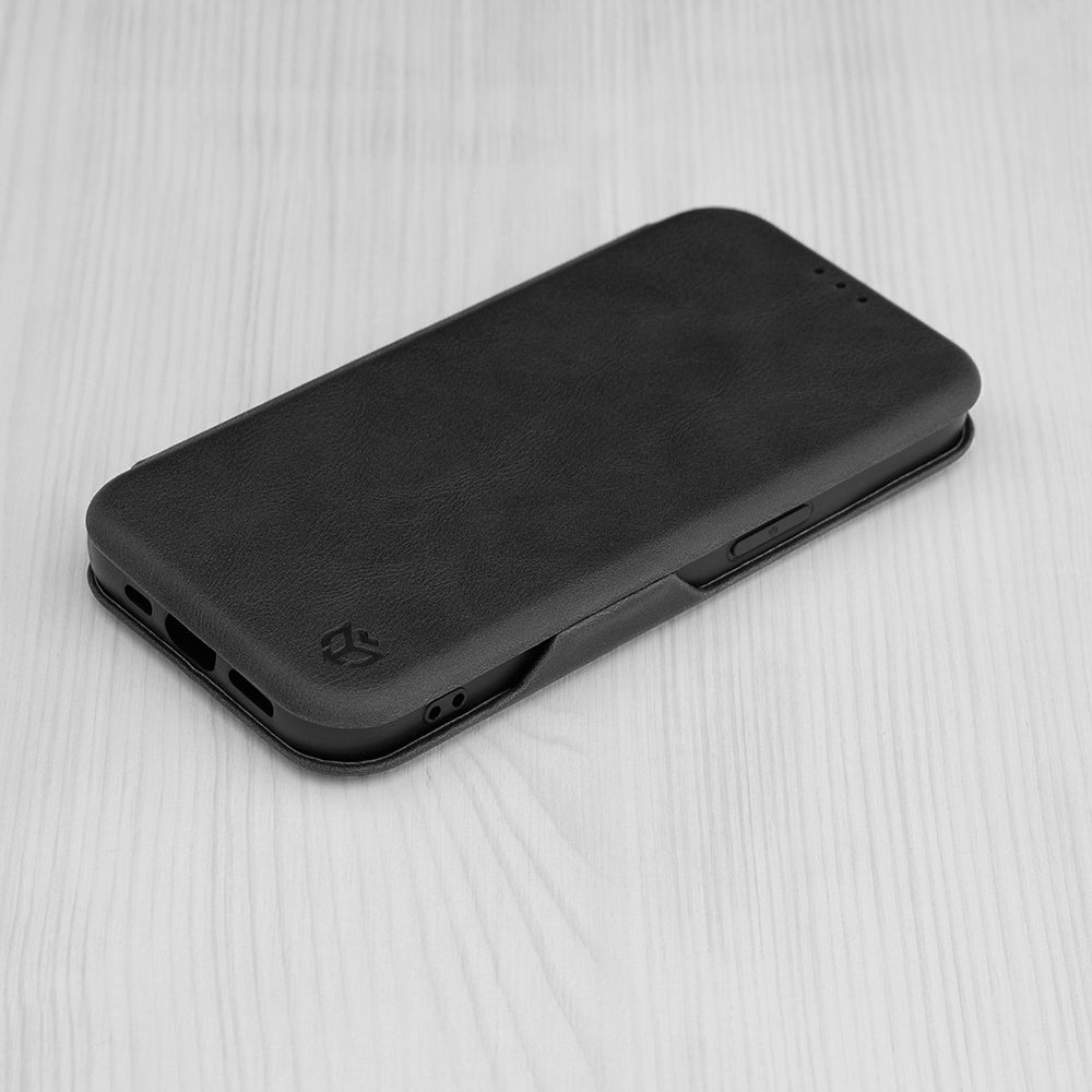 Deksel for Apple iPhone 15 Pro Max, Techsuit, Safe Wallet Plus, Svart