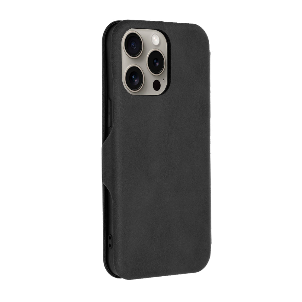 Deksel for Apple iPhone 15 Pro Max, Techsuit, Safe Wallet Plus, Svart