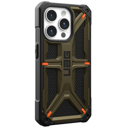 Deksel for Apple iPhone 15 Pro Max, Urban Armor Gear, Monarch Kevlar, Grønn