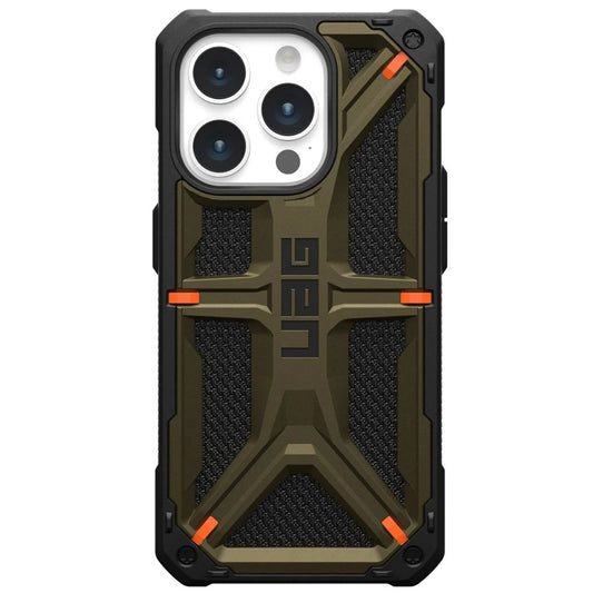 Deksel for Apple iPhone 15 Pro Max, Urban Armor Gear, Monarch Kevlar, Grønn