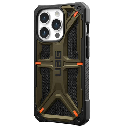 Deksel for Apple iPhone 15 Pro Max, Urban Armor Gear, Monarch Kevlar, Grønn
