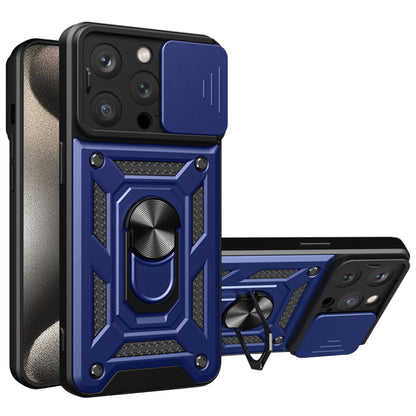 Deksel for Apple iPhone 15 Pro, Techsuit, CamShield, Blå