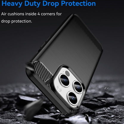 Deksel for Apple iPhone 15 Pro, Techsuit, Karbon, Svart