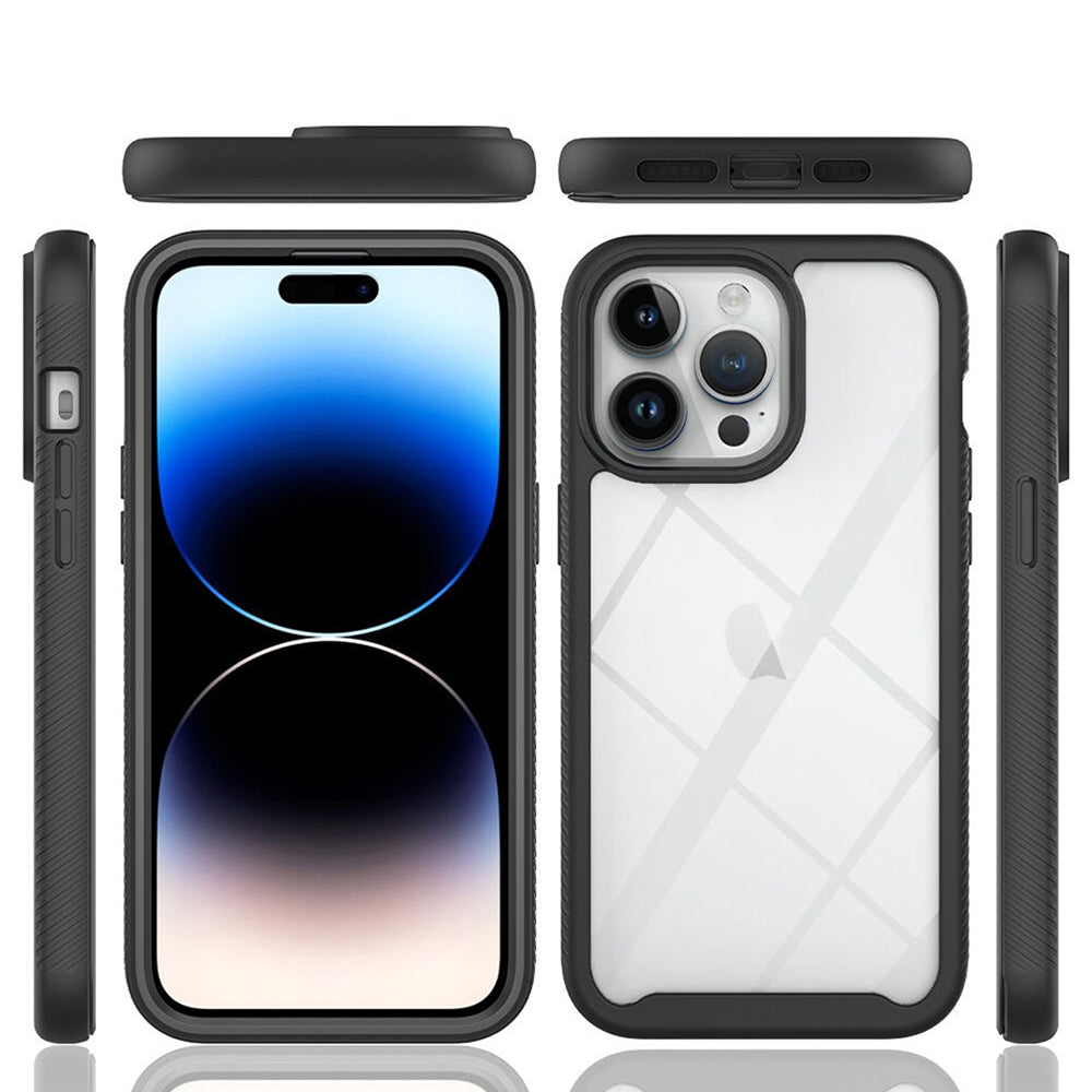 Deksel for Apple iPhone 15 Pro, Techsuit, Defense360 Pro, Svart