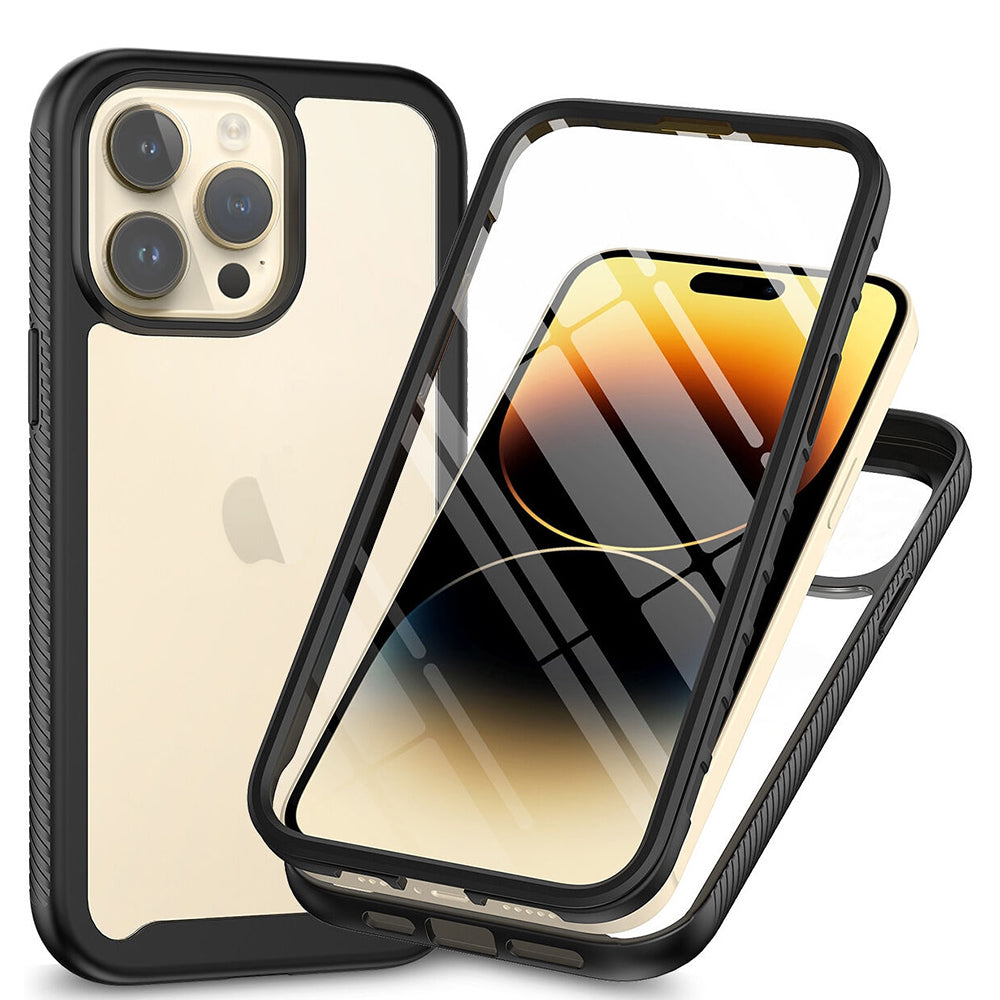 Deksel for Apple iPhone 15 Pro, Techsuit, Defense360 Pro, Svart