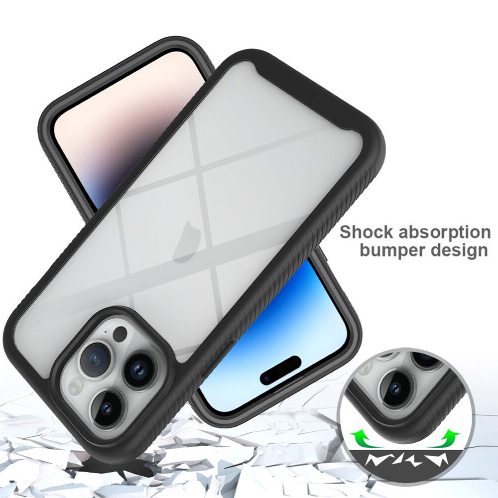 Deksel for Apple iPhone 15 Pro, Techsuit, Defense360 Pro, Svart