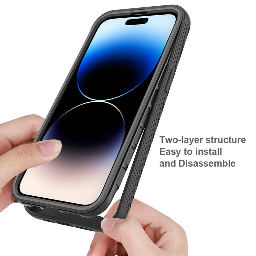 Deksel for Apple iPhone 15 Pro, Techsuit, Defense360 Pro, Svart