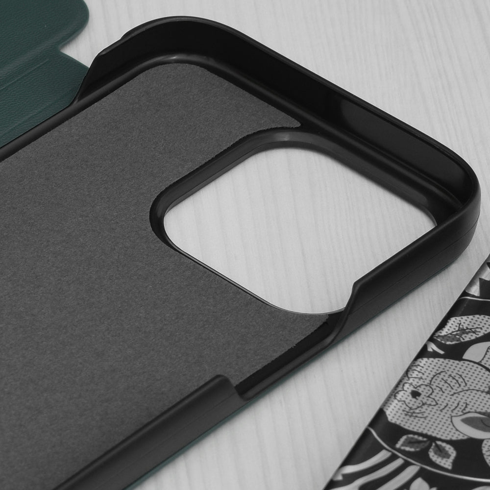 Deksel for Apple iPhone 15 Pro, Techsuit, eFold, Grønn
