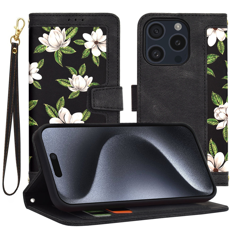 Deksel for Apple iPhone 15 Pro, Techsuit, FlipCraft, Svart