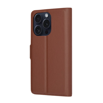 Deksel for Apple iPhone 15 Pro, Techsuit, Leather Folio, Brun