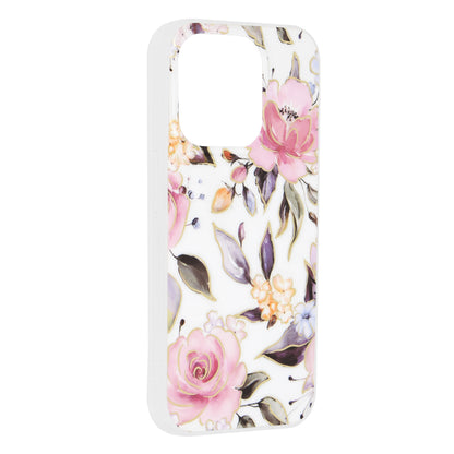 Deksel for Apple iPhone 15 Pro, Techsuit, Marble, Hvit