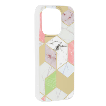 Deksel til Apple iPhone 15 Pro, Techsuit, Marble, Lilla