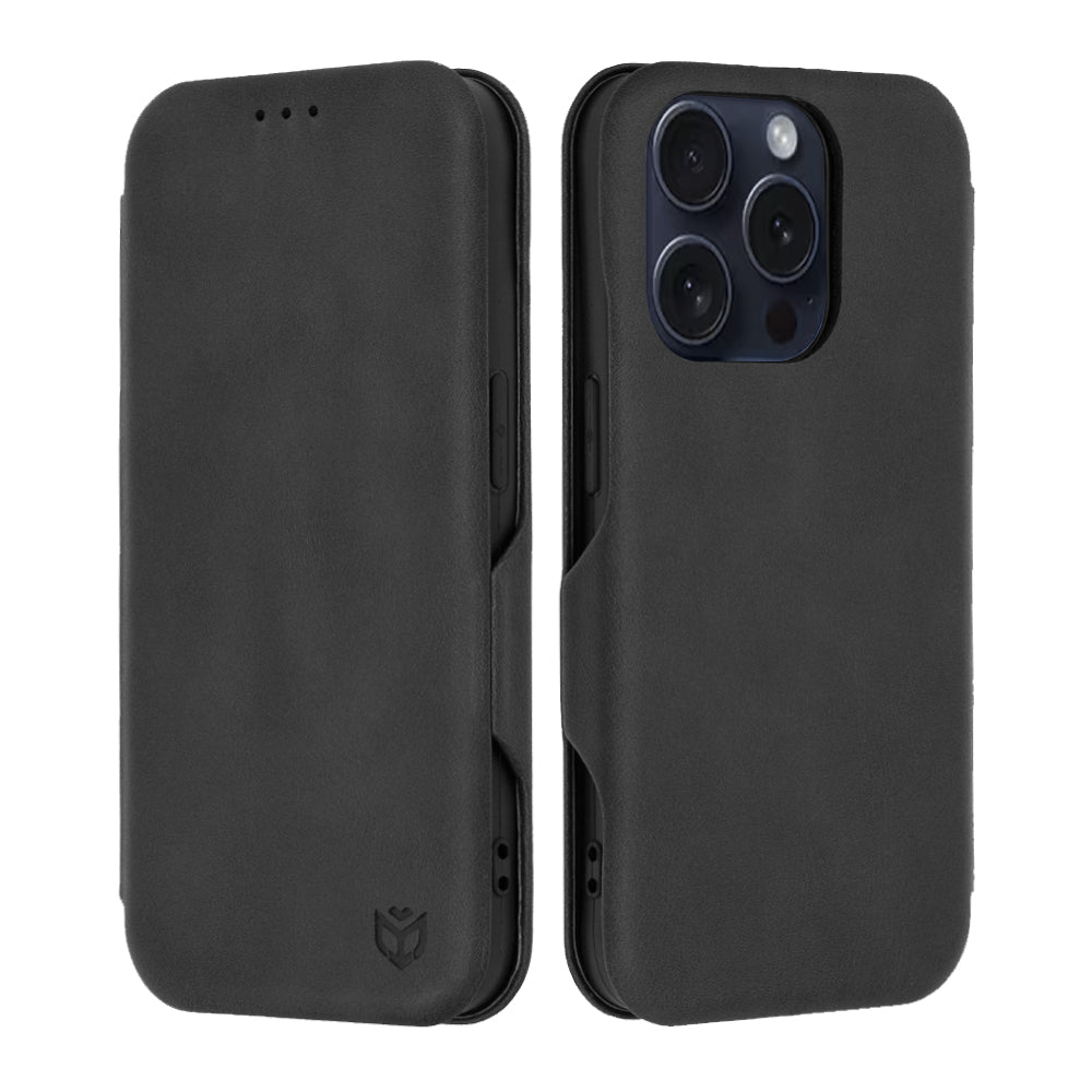 Deksel for Apple iPhone 15 Pro, Techsuit, Safe Wallet Plus, Svart