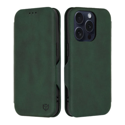 Deksel for Apple iPhone 15 Pro, Techsuit, Safe Wallet Plus, Grønn