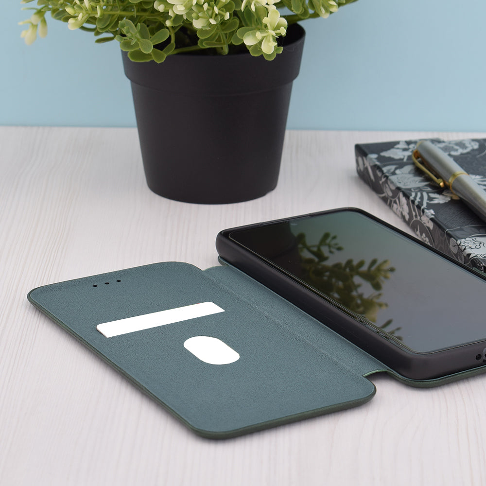 Deksel for Apple iPhone 15 Pro, Techsuit, Safe Wallet Plus, Grønn