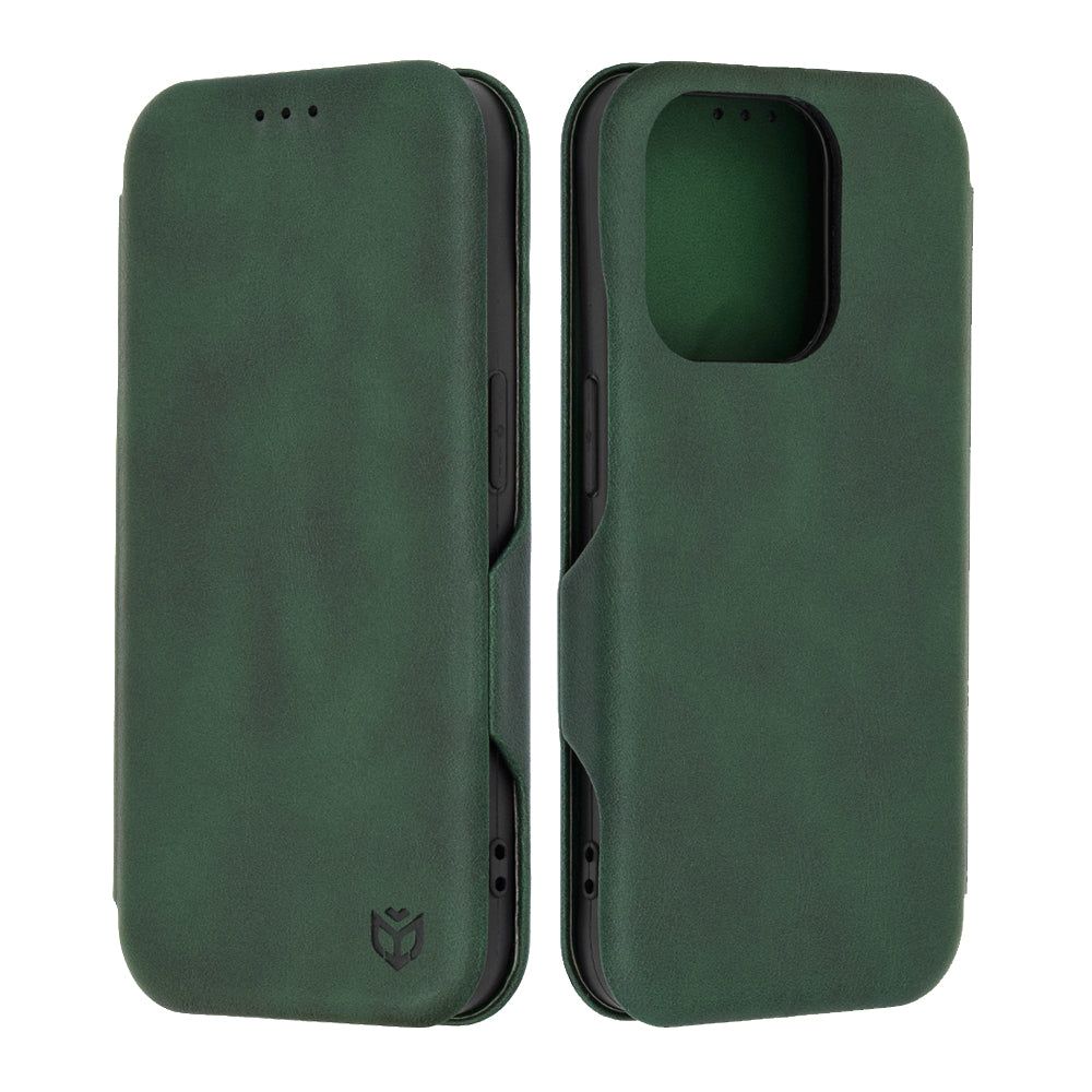 Deksel for Apple iPhone 15 Pro, Techsuit, Safe Wallet Plus, Grønn