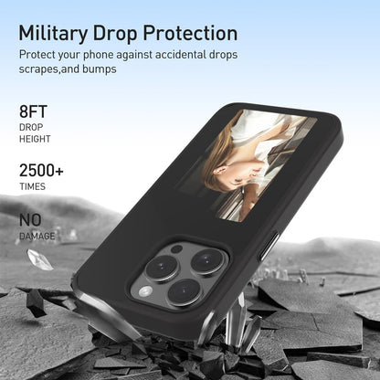 Deksel for Apple iPhone 15 Pro, Techsuit, SmartScreen NFC, Svart