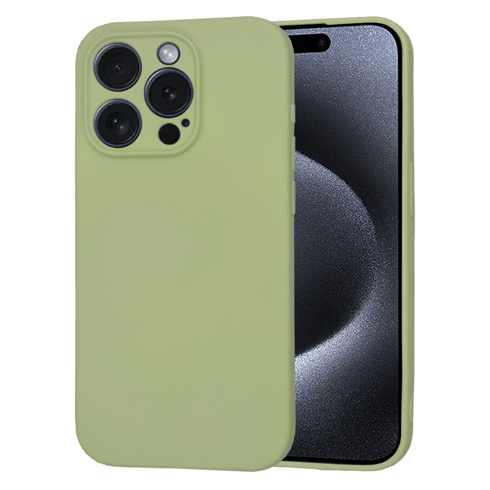 Deksel for Apple iPhone 15 Pro, Techsuit, SoftFlex, Matcha