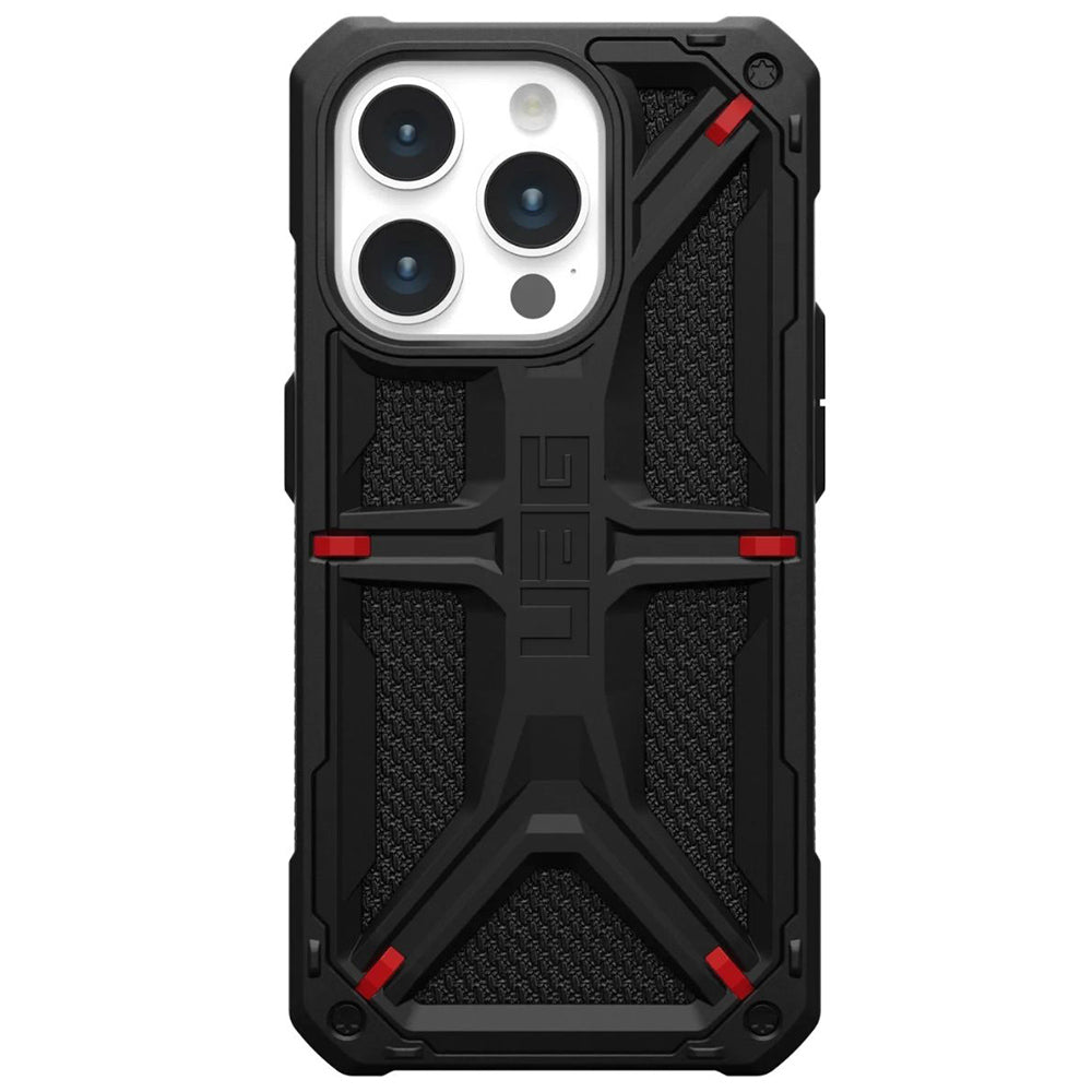 Deksel for Apple iPhone 15 Pro, Urban Armor Gear, Monarch Kevlar, Svart