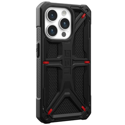 Deksel for Apple iPhone 15 Pro, Urban Armor Gear, Monarch Kevlar, Svart