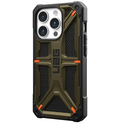 Deksel for Apple iPhone 15 Pro, Urban Armor Gear, Monarch Kevlar, Grønn