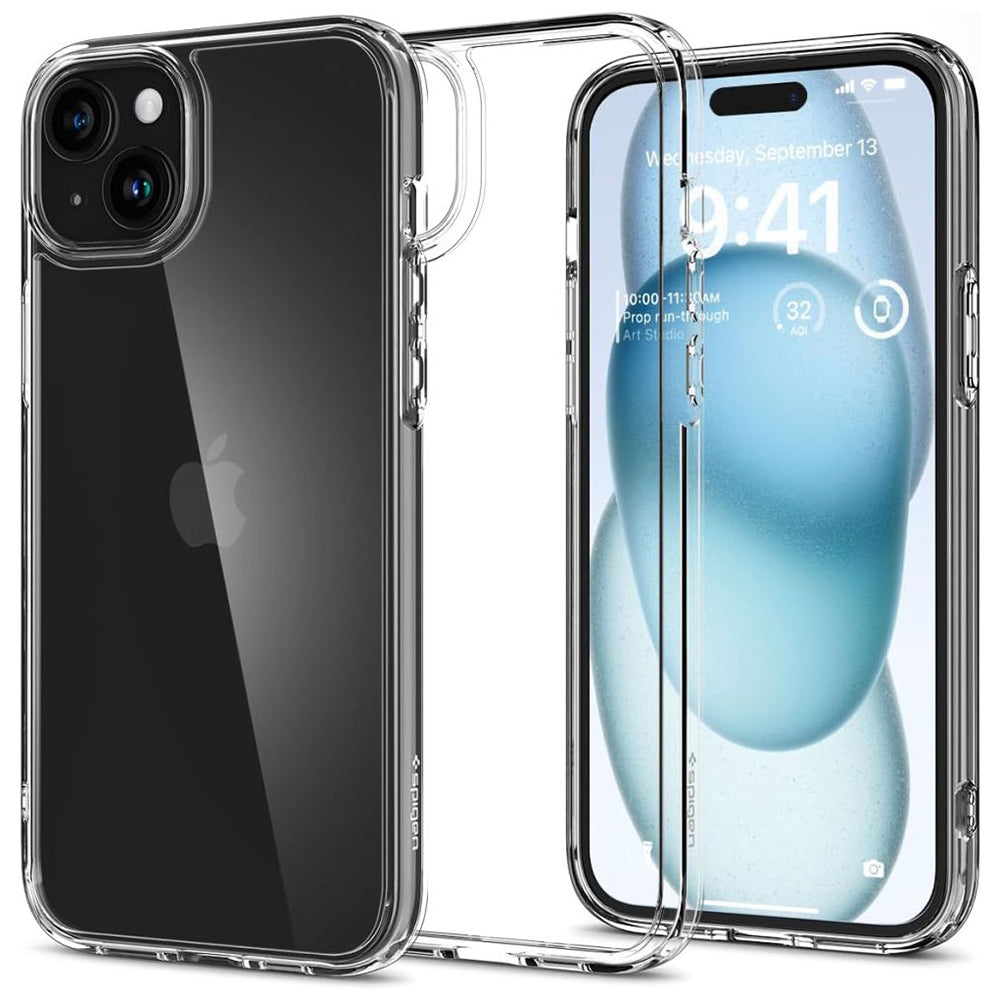 Deksel for Apple iPhone 15, Spigen, Ultra Hybrid, Transparent ACS06793