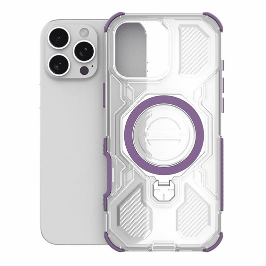 Deksel for Apple iPhone 15, Techsuit, Carbon Shield Pro, Lilla