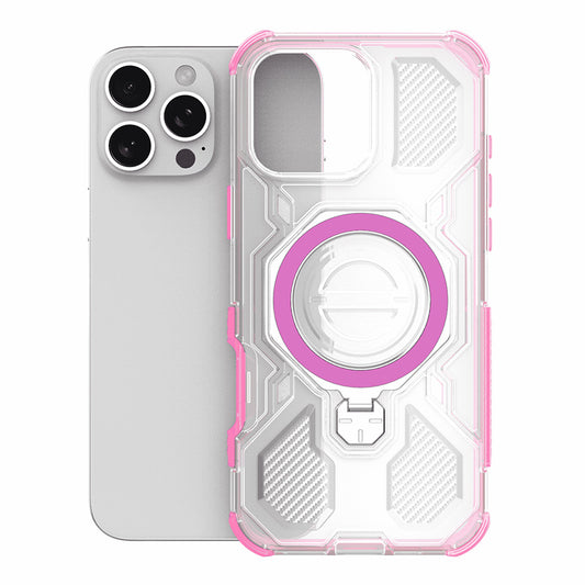 Deksel for Apple iPhone 15, Techsuit, Carbon Shield Pro, Rosa