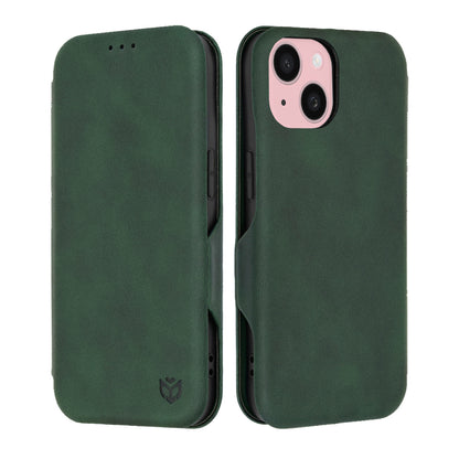 Deksel for Apple iPhone 15, Techsuit, Safe Wallet Plus, Grønn