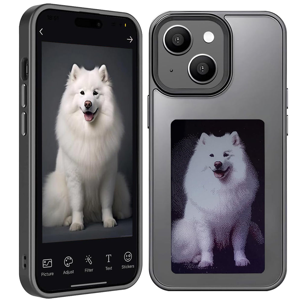 Deksel for Apple iPhone 15, Techsuit, SmartScreen NFC, Svart
