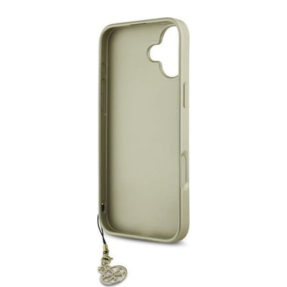 Deksel for Apple iPhone 16, Guess, 4G Charm, Brun