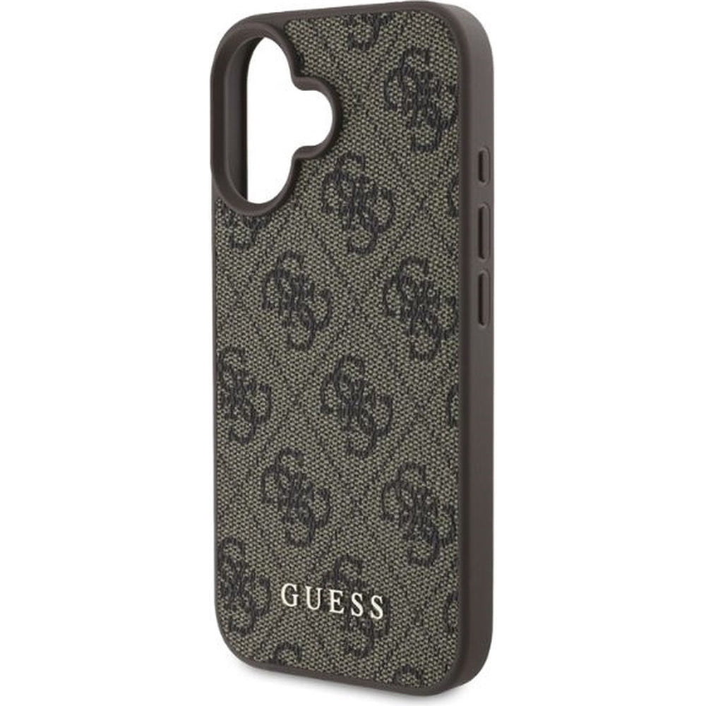 Deksel for Apple iPhone 16, Guess, 4G Classic, Brun