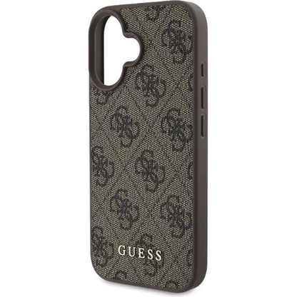 Deksel for Apple iPhone 16, Guess, 4G Classic, Brun