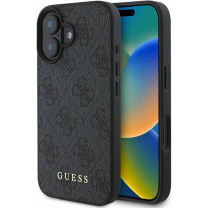 Deksel for Apple iPhone 16, Guess, 4G Classic, Svart