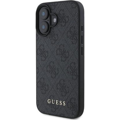 Deksel for Apple iPhone 16, Guess, 4G Classic, Svart