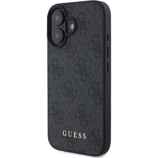 Deksel for Apple iPhone 16, Guess, 4G Classic, Svart